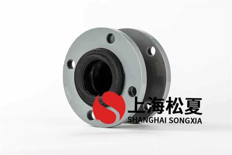 DN80口徑氟橡膠材質橡膠軟連接，承壓30公斤壓力